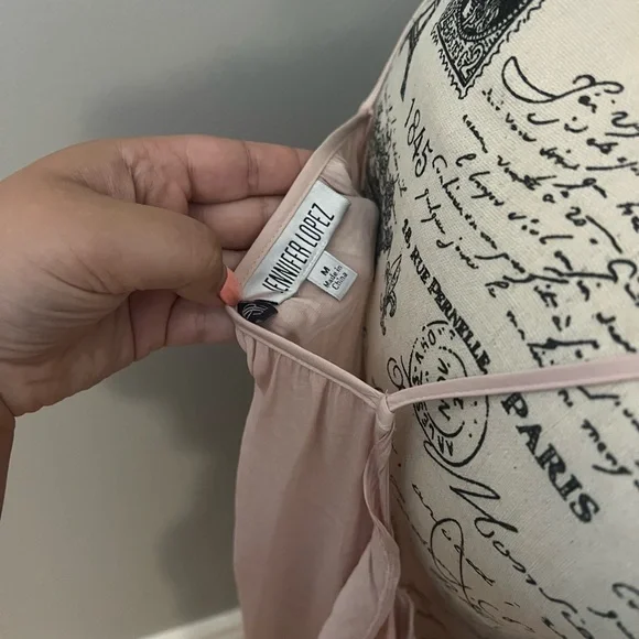 Jessica Simpson Blush Pink Cold Shoulder Ruffle Sleeve Top - Picture 6 of 6